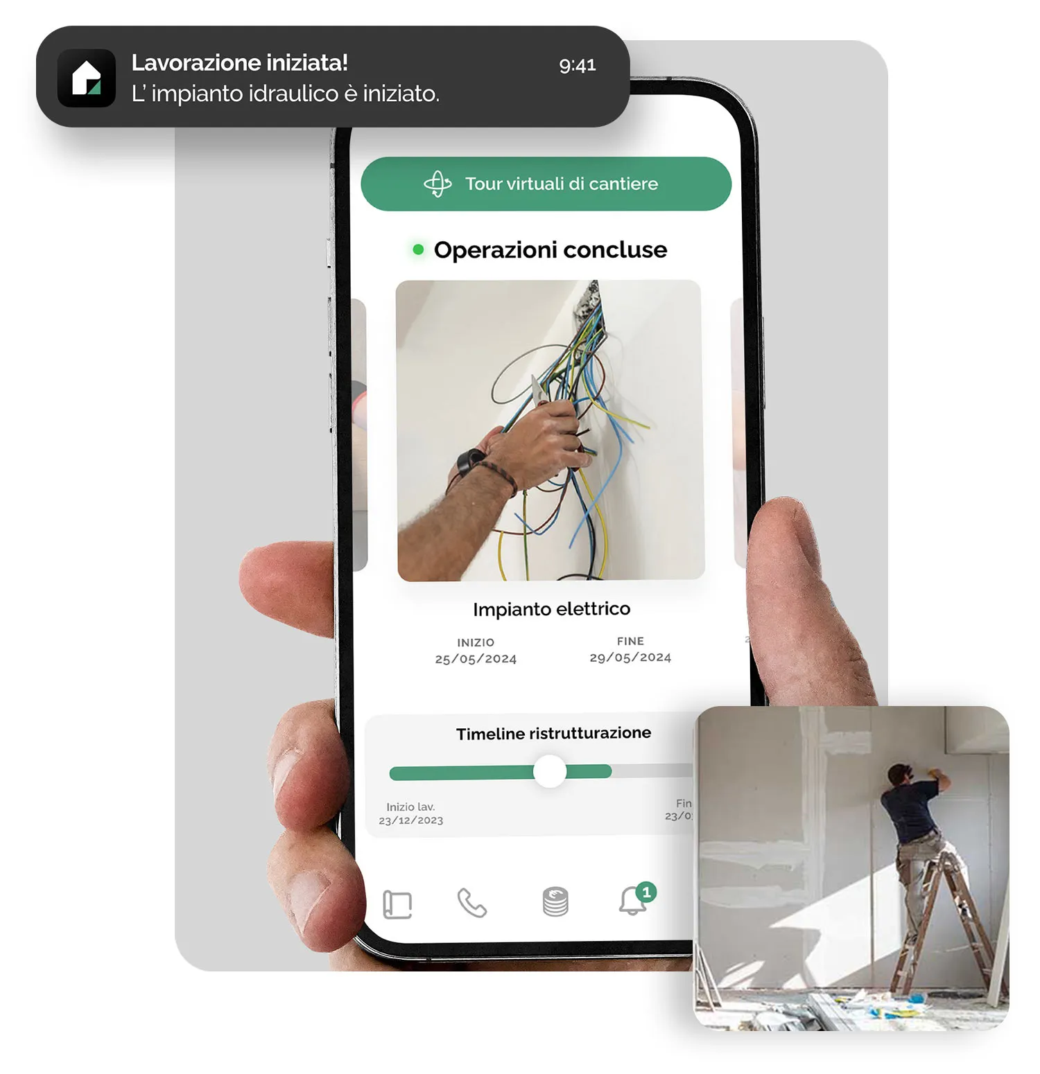 L'app di cantiere Newarc per seguire i lavori dal telefono